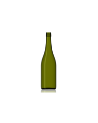 750ml antique green Burgundy glass wine bottle, perfect for wines, vineyards, soft drinks, and premium juices. Classic and durable design for versatile use