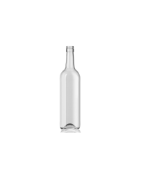 750ml flint Bordeaux glass wine bottle with a screw lid, perfect for juices, water, soft drinks, wine, and ginger wine. Stylish and durable design for versatile use