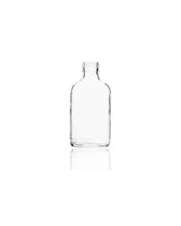 100ml glass flask bottle, perfect for spirits like whiskey, gin, and vodka, as well as oils and dressings. Compact and elegant design