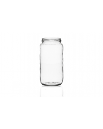 1062ml flint glass food jar with an 82mm twist-off lid, ideal for storing herbs, jellies, spices, jams, chutneys, and preserves.