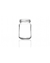156ml flint glass food jar with a 53mm twist-off lid, round design perfect for herbs, jellies, spices, jams, chutneys, and preserves