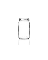 300ml flint glass round food jar with a twist-off lid, perfect for storing chutneys, homemade jams, pickles, and preserves. Available in low quantities or bulk wholesale