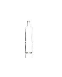 500ml Dorica glass bottle, round design perfect for oils, sauces, dressings, and beverages. Sleek and versatile