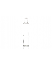 750ml Dorica glass bottle, round design ideal for oils, sauces, dressings, and beverages. Sleek, durable, and versatile