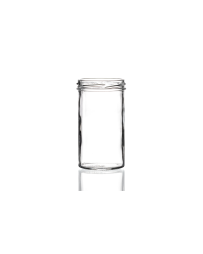 277ml flint Bonta glass jar with a twist-off lid, perfect for preserves, chutney, and jams. Ideal for all types of preserving and available in low quantities or bulk wholesale