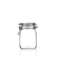 1000ml Clip Top Glass Jar with Hinged Lid | Wholesale Pallets | Perfect for Preserves, Dry Food, Coffee Beans, Pasta, Home Canning
