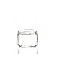 260ml flint condiment glass jar with a twist-off lid, Verrine design perfect for storing herbs, jellies, spices, jams, chutneys, and preserves. Available in low quantities or bulk wholesale.