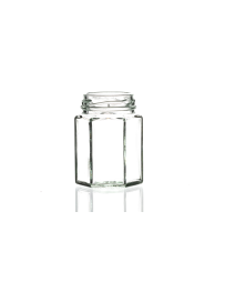 110ml Hexagonal jar with twist off lid