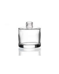 20cl flint glass round diffuser bottle with a screw lid and plug, perfect for homemade fragrances, scented oils, and reed diffusers. Available in low quantities or bulk wholesale