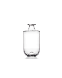 500ml glass Lyra spirit bottle with a cork stopper, a premium design ideal for gin, vodka, whiskey, homebrewing, and distilling. Elegant and versatile design
