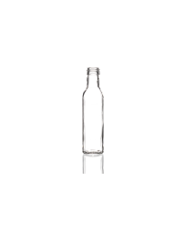 250ml Marasca glass bottle, square design ideal for oils, sauces, dressings, and beverages. Sleek and functional