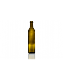 250ml green Marasca glass bottle, square design perfect for oils, sauces, dressings, and beverages. Stylish and versatile
