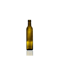 500ml green Marasca glass bottle, square design perfect for oils, sauces, dressings, and beverages. Stylish and functional