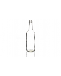 500ml glass mineral bottle with a screw lid, ideal for juices, cordials, shakes, and mineral water. Sleek, durable, and versatile design