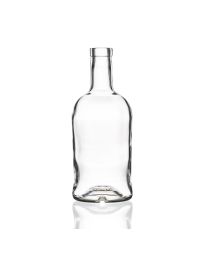 700ml glass Nero spirit bottle with a cork stopper, ideal for homemade gins, liquors, oils, spirits, dressings, and sauces. Stylish and versatile design