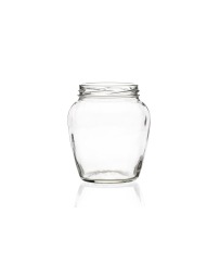 720ml flint glass Orcio jar with twist-off lids, perfect for honey, jams, chutney, sauces, and more. Available in low quantities or bulk wholesale