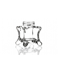 212ml flint glass Oskar jar with a twist-off lid, perfect for storing chutney, pickles, homemade jams, and preserves. Available in low quantities or bulk wholesale - this premium four legged jar offer class and style to any creation. 