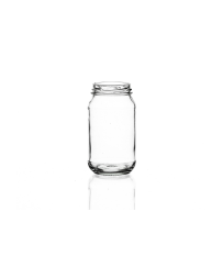 10oz glass pickle jar with a twist-off lid, ideal for herbs, pickles, jam, chutney, and preserves. Available in wholesale pallets for bulk use