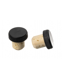 19mm Black Plastic Top Cork Stopper