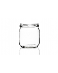 425ml flint standard glass jar with a twist-off lid, perfect for storing jam, herbs, chutney, spices, preserves, and jellies. Available in low quantities or bulk wholesale