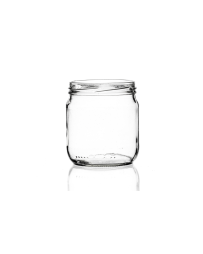 425ml flint standard glass jar with a twist-off lid, perfect for storing jam, herbs, chutney, spices, preserves, and jellies. Available in low quantities or bulk wholesale
