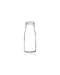 150ml glass milk bottle with a twist-off lid and 43mm neck, airtight design perfect for juice, milk, and sauces. Durable and versatile