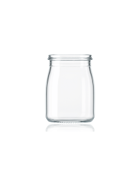 140ml flint glass yogurt pot, round design without a cap, perfect for yogurts, creams, and puddings