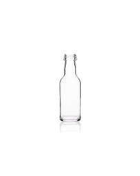 50ml flint glass miniature vodka bottle with a screw lid, ideal for homemade gins, liquors, oils, spirits, dressings, and sauces. Compact and versatile design