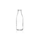1000ml glass milk bottle with a twist-off lid, airtight design perfect for juice, milk, and sauces. Durable and versatile for everyday use
