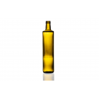 750ml green Dorica glass bottle, round design perfect for oils, sauces, dressings, and beverages. Stylish, durable, and versatile