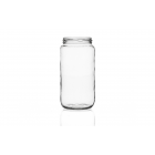 1062ml flint glass food jar with an 82mm twist-off lid, ideal for storing herbs, jellies, spices, jams, chutneys, and preserves.
