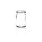 156ml flint glass food jar with a 53mm twist-off lid, round design perfect for herbs, jellies, spices, jams, chutneys, and preserves