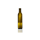 500ml green Marasca glass bottle, square design perfect for oils, sauces, dressings, and beverages. Stylish and functional