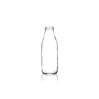 500ml glass milk bottle with a twist-off lid and 43mm neck, airtight design perfect for juice, milk, and sauces. Durable and versatile