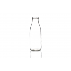 750ml glass milk bottle with a twist-off lid, airtight design perfect for juice, milk, and sauces. Durable and versatile for everyday use