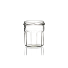 200ml glass Pot Menage jar with a twist-off lid, ideal for jams, dairy, yoghurts, chutneys, and preserves. Available in wholesale pallets for bulk orders and food production