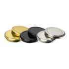 53mm Standard Twist off Lids perfect for homemade jams and preserves. Replacement lids come in three colours Gold, Black or silver. 