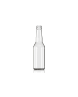 330ml flint glass beer bottle with a crown cap, ideal for home brewing ales, lagers, IPAs, bitters, and ciders. Clear and durable design with a 330ml capacity