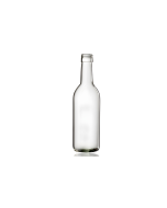 187ml flint Bordeaux glass wine bottle with a screw cap, perfect for juices, water, soft drinks, wine, and ginger wine. Compact and versatile design for various beverages