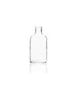 100ml glass flask bottle, perfect for spirits like whiskey, gin, and vodka, as well as oils and dressings. Compact and elegant design