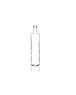 500ml Dorica glass bottle, round design perfect for oils, sauces, dressings, and beverages. Sleek and versatile