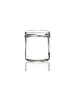 167ml flint Bonta glass jar with a 66mm twist-off lid, round design perfect for preserves, chutney, and jams