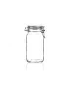 1500ml Clip Top Glass Jar with Hinged Lid | Le Parfait Super Terrine Jars | Ideal for Kitchen Organisation, Storing Dry Ingredients, and Small-Scale Canning