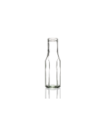 250ml hexagonal glass sauce bottle with a twist-off lid, stylish design ideal for sauces, dressings, and condiments. Elegant and functional