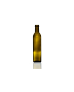 500ml green Marasca glass bottle, square design perfect for oils, sauces, dressings, and beverages. Stylish and functional