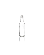 330ml glass mineral bottle with a screw lid, ideal for juices, cordials, shakes, and mineral water. Sleek and durable design