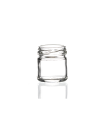 1.5oz or 43ml flint glass mini jar, ideal for wedding favours, spices, and small treats with a clear and elegant design