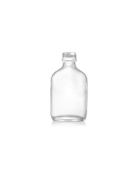50ml flint glass miniature flask, perfect for spirits like whiskey, gin, and vodka, as well as oils and dressings. Compact and elegant design