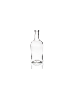 500ml glass Nero spirit bottle with a cork stopper, ideal for homemade gins, liquors, oils, spirits, dressings, and sauces. Stylish and versatile design