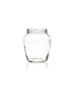 720ml flint glass Orcio jar with twist-off lids, perfect for honey, jams, chutney, sauces, and more. Available in low quantities or bulk wholesale